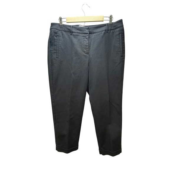 Chico's Pants - Chico's So Slimming Crop Pants Size 2 Black Stretch Tapered Trousers Office Chic